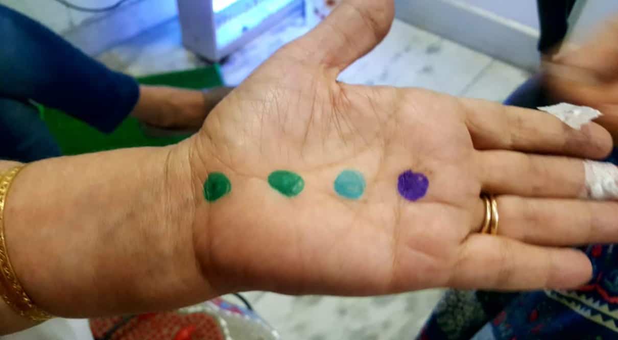 Colour therapy wellness treatment